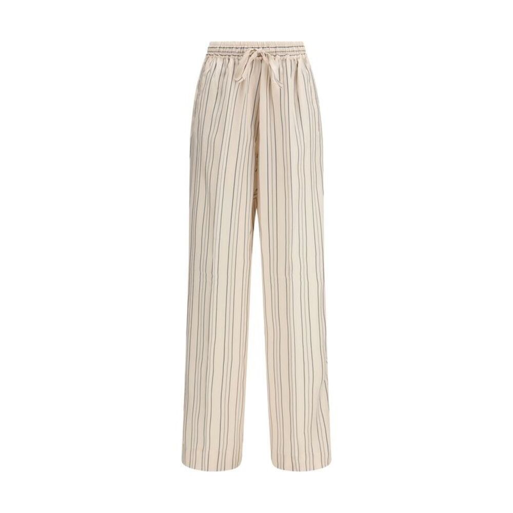 Umit Benan Multicolor Silk Casual Women's Pants